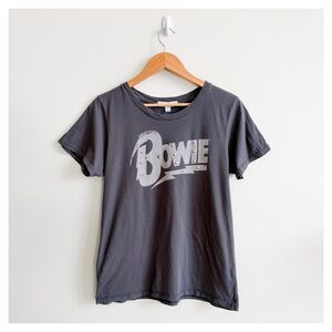 DAYDREAMER • Bowie Graphic Tee with Stud Detailing in Grey